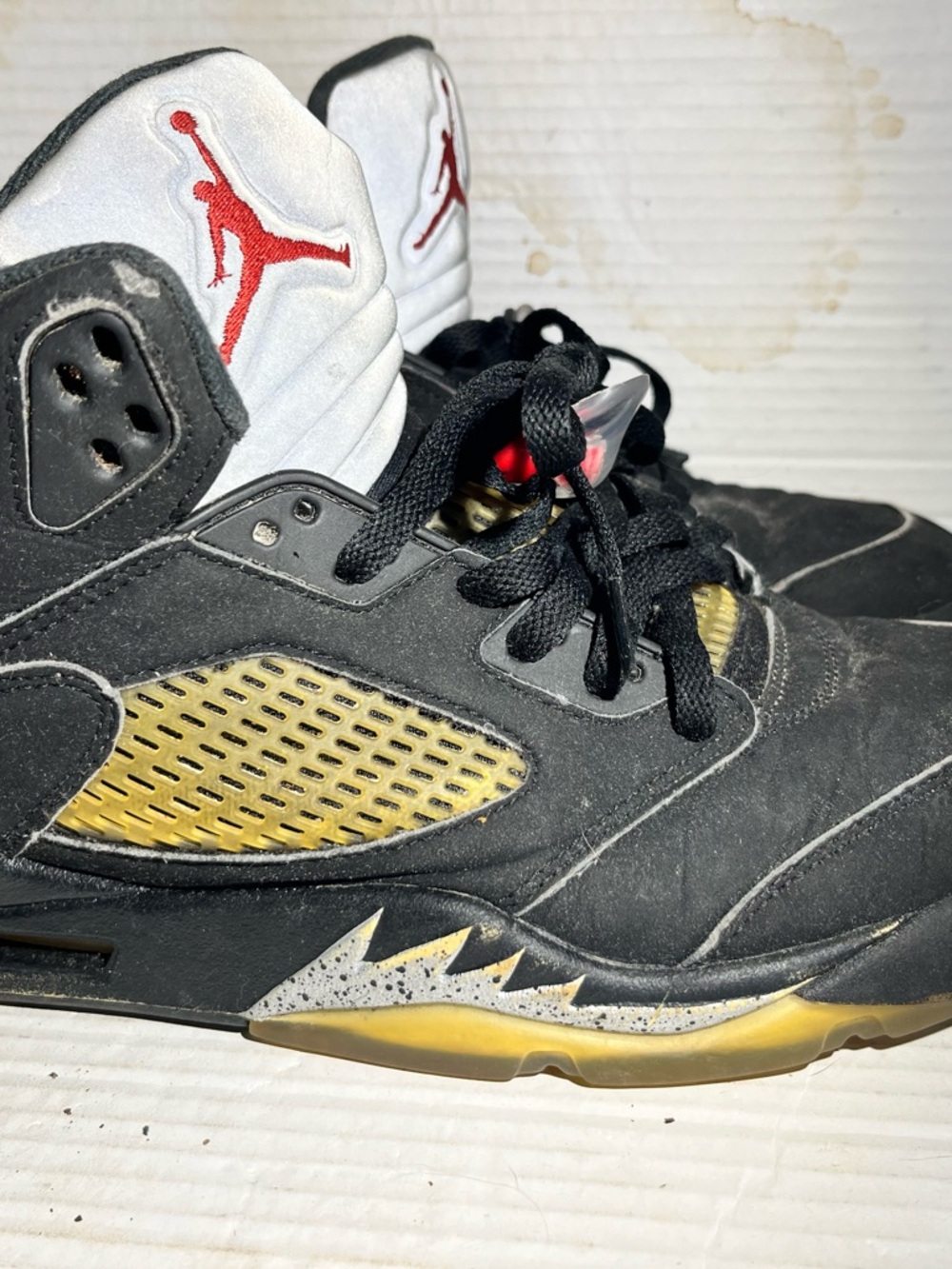 2016 Nike Air Jordan 5 Retro OG Black Metallic